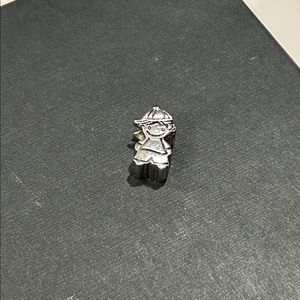 Silver Boy Character Charm